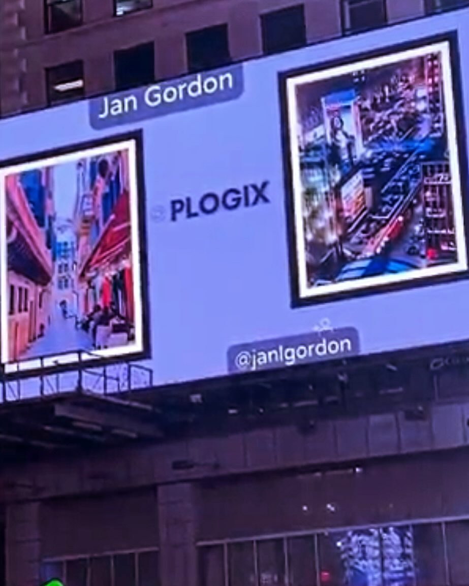 Jan L. Gordon in Times Square
